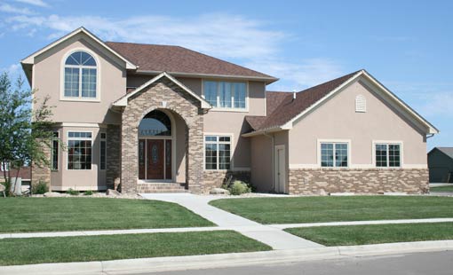 two story house front